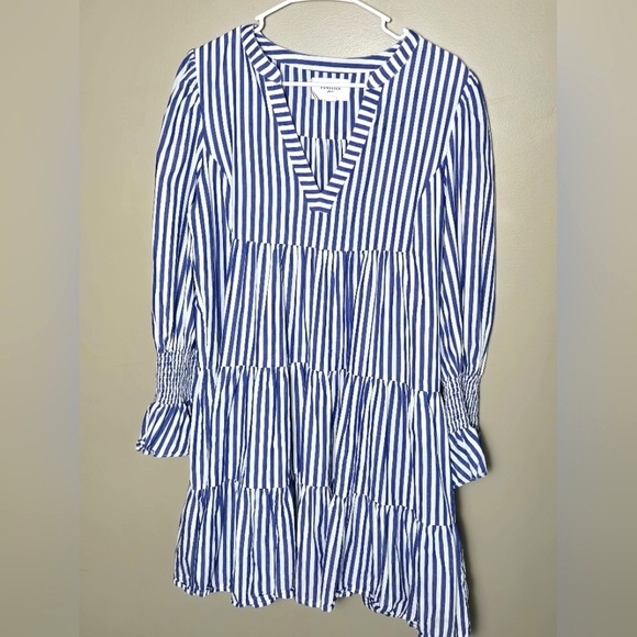 Pomander Place Tuckernuck Kenzo Coastal Chic Tiered Midi Dress, XL - Picture 2 of 5